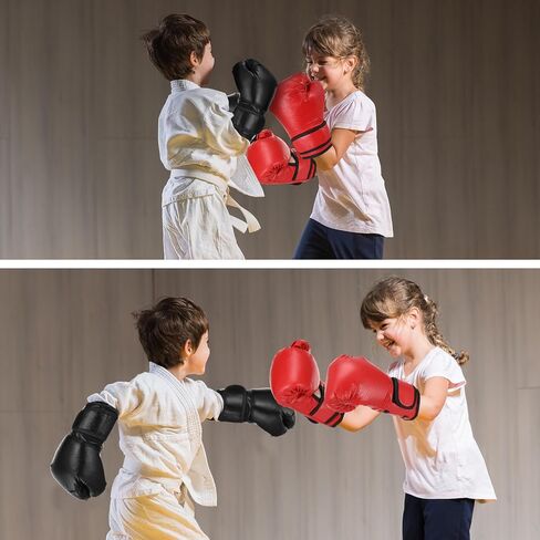 2 Pair Boxing Gloves for Kids Youth 6oz Boxing Gloves Wrestling Gloves Sparring Equipment for Boxing Taekwondo Kickboxing Muay Thai BJJ Karate Training in Saudi Arabia