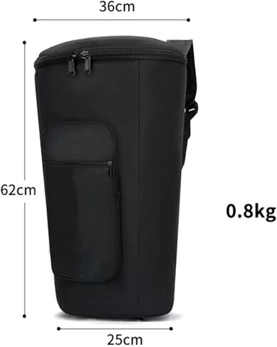 Djembe Drum Bag Padded Backpack with Adjustable Shoulder Straps, Sturdy Musical Instrument Accessory, Waterproof & Shockproof African Drum Carry Case, Style A 12 inch in Saudi Arabia