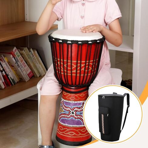 حقيبة ظهر مبطنة من Djembe Drum مع أشرطة كتف قابلة للتعديل، ملحق قوي للآلات الموسيقية، حقيبة حمل طبلة أفريقية مقاومة للماء والصدمات، طراز A 12 بوصة in Kuwait