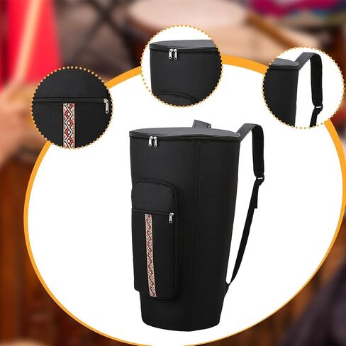حقيبة ظهر مبطنة من Djembe Drum مع أشرطة كتف قابلة للتعديل، ملحق قوي للآلات الموسيقية، حقيبة حمل طبلة أفريقية مقاومة للماء والصدمات، طراز A 12 بوصة in Kuwait