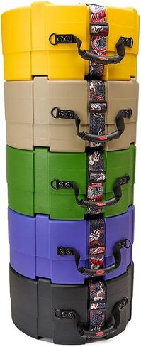 DARUMA 14" Snare Drum Case Black color — Heavy-Duty Roto-Molded Hard Shell with Padded Interior | Waterproof, Stackable, Lockable Drum Protector | Fits 14" x Up to 8" Snare in Saudi Arabia