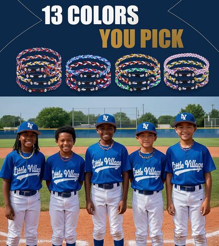 New 18inch Baseball Necklaces, Muti-Colors | Sports Necklaces, Ideal Gifts for Player, Funs, Teammates, Party favors, Sport Parties in Saudi Arabia