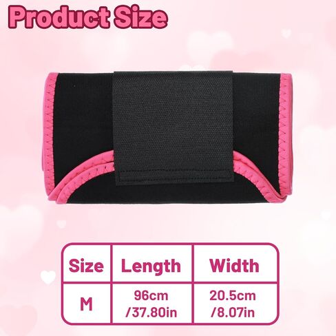 Waist Trainer Sweat Waist Band for Women and Men Spandex Sweat Band Stomach Waists Trimmer Belt Slimming Stomach Wrap for Lower Belly Fat Gym Workout Red in Saudi Arabia