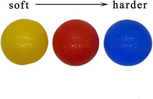3 Resistance Levels Physical Therapy Hand Exercise Ball Stress Relief Balls Set Squeeze Balls Kits in Saudi Arabia