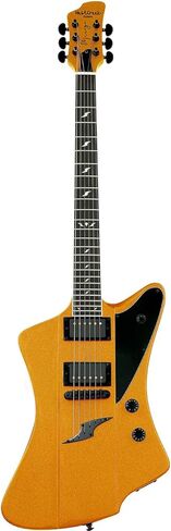 WestCreek Mirage Solid Body Electric Guitar, Mahogany Body, Maple Neck, Ebony Fretboard, Rounded End Frets, Bone Nut, 24 Frets (Black) in Kuwait