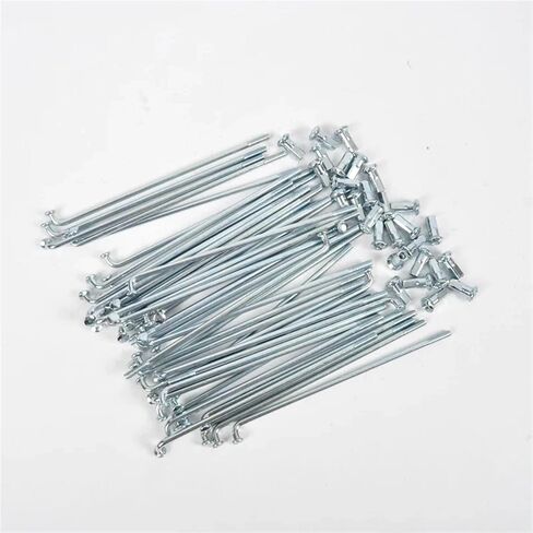 40PCS Electric for Bicycle Spokes 12G Diameter 2.5mm Length 50-165mm Steel with Nipples in Saudi Arabia