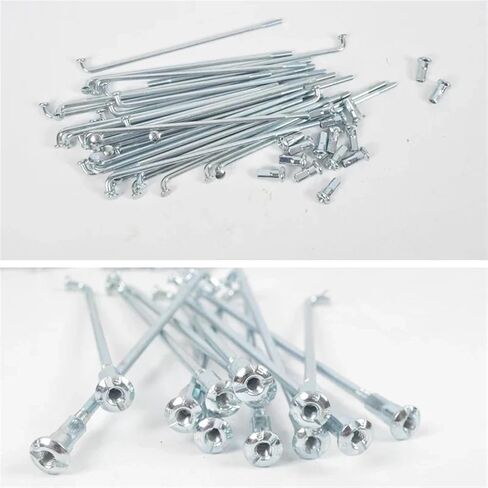 40PCS Electric for Bicycle Spokes 12G Diameter 2.5mm Length 50-165mm Steel with Nipples in Saudi Arabia