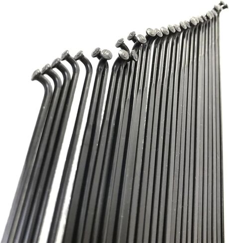 36pcs/lot Pillar 1423 PSR Spokes J-Hook J-Type J-Bend Gauge 14G 2.0 J-Curve Flat Bladed 168mm - 302mm Road Bike in Saudi Arabia