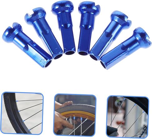 GANAZONO 15pcs Aluminum Alloy Bicycle Nipples for Mountain and Road Bikes Stylish Bike Wheel Caps Complete Coverage Versatile Protectors Colorful Design in Saudi Arabia