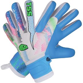 Soccer Goalie Goalkeeper Gloves for Adult &Youth high Performance Soccer Gloves with Pro-Teck Finger Spine Protection Premium Latex Strong Grip for Toughest Saves (Multi) in Saudi Arabia