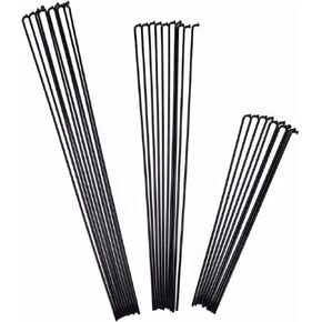 36pcs Fit for Bicycle Spokes & Nipples Stainless Steel Electric Bike 13G 13K Diameter 2.2mm Length 100-300mm J Bend Cycle Black in Saudi Arabia