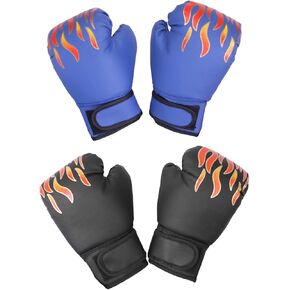 2 Pair of Kids Boxing Gloves Punching Gloves, Sparring Gloves Training Boxing Gloves for Teens Karate MMA, Kickboxing Workout in Kuwait