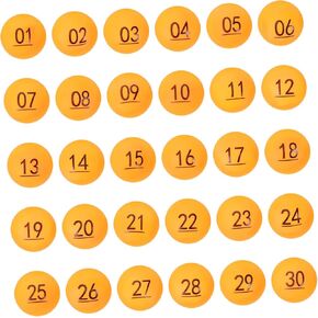 Ciieeo 30pcs Hollow Raffle Balls Bingo Ball Hollow Lottery Game for Home Parties Raffle Drawing Vibrant Colors in Kuwait