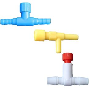 1 قطعة صمام تنظيم البلاستيك خزان الأسماك أنبوب الأكسجين التبديل حوض السمك الرغامي (4 مللي متر الأزرق) in Kuwait