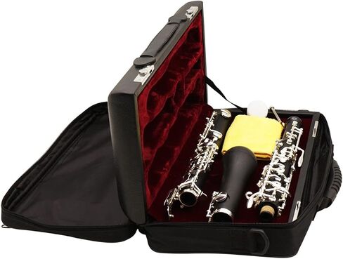 Oboe Instrument C Key Oboe Fully-Automatic Style Nickel-Plated Keys with Oboe Reed Gloves Leather Case Strap in Saudi Arabia