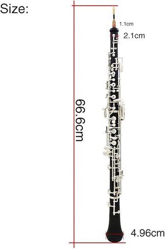 Oboe Instrument C Key Oboe Fully-Automatic Style Nickel-Plated Keys with Oboe Reed Gloves Leather Case Strap in Saudi Arabia