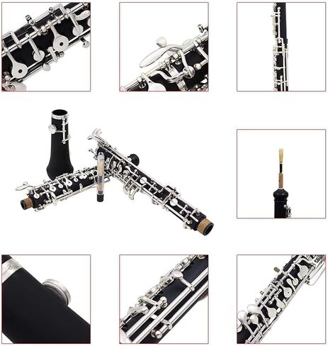 Oboe Instrument 22-Key Automatic Black Silver-Plated Button Oboe Instrument in Saudi Arabia