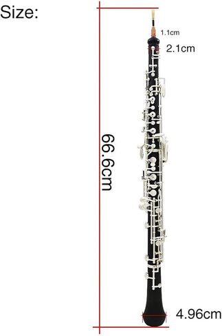 Oboe Instrument Bakelite Oboe C Down B Automatic 22-Key Black Tube Body in Saudi Arabia