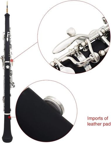 Oboe Instrument Bakelite Oboe C Down B Automatic 22-Key Black Tube Body in Saudi Arabia