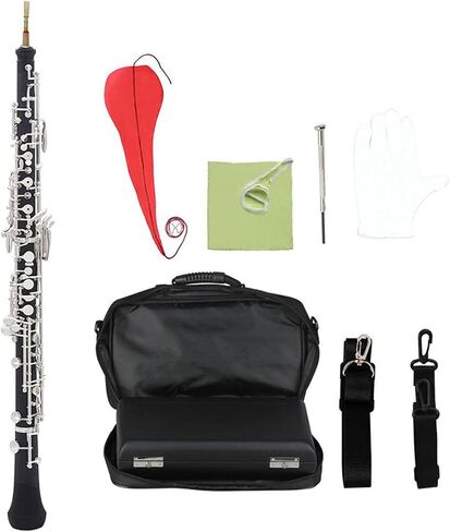 Oboe Instrument Woodwind Instrument C Key Oboe Semi-Automatic Style Silver Plated Keys in Saudi Arabia