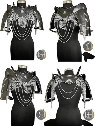 درع القرون الوسطى Cuirass، Chainmail، درع الساق والكوسبلاي، SCA، LARP، Fantasy Armor، Chainmail Cosplay درع هدية للنساء in Saudi Arabia