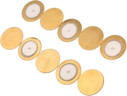 10pcs Discs Diameter Copper Ceramic Film Gaskets for Acoustic Instrument Pickups and Microphones Excellent for Guitars and Drums in Saudi Arabia