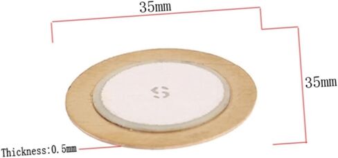 10pcs Discs Diameter Copper Ceramic Film Gaskets for Acoustic Instrument Pickups and Microphones Excellent for Guitars and Drums in Saudi Arabia