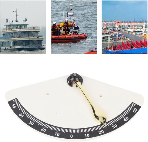 Inclinometer Level, Marine Clinometer Pendulum Type High Accuracy Measurement Bakelite Copper Angle Inclinometer Gauge for Boats Yacht RV (QB55 200) in Saudi Arabia
