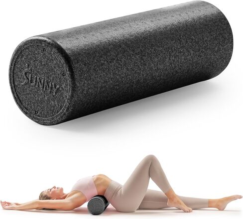 Sunny Health & Fitness High-Density Foam Roller 12" to 36", for Stretching & Muscle Recovery – Black, Blue, Pink in Saudi Arabia