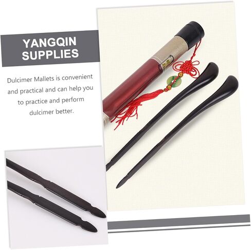 Ebony Wood Dulcimer Hammer Mallets Professional Practice Sticks Replacement Accessory for Yangqin Chinese Dulcimer Instrument in Saudi Arabia