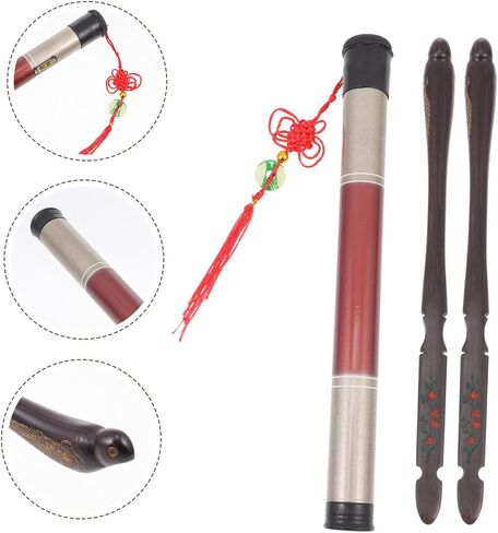 Ebony Dulcimer Practice Hammers with Bucket Bird-shaped Ebony Musical Instrument Parts for Yangqin and Practical Replacement Accessories for Beginners and Professionals in Saudi Arabia