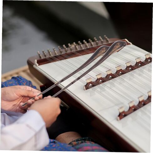 Ebony Dulcimer Practice Hammers with Bucket Bird-shaped Ebony Musical Instrument Parts for Yangqin and Practical Replacement Accessories for Beginners and Professionals in Saudi Arabia