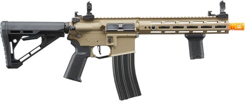 لانسر التكتيكي Gen 3 Hellion MLOCK 10 بوصة بوليمر خفيف الوزن متين M4 Airsoft MLOK AEG مع غطاء متوسط ​​عالي السرعة مع مشغل قابل للبرمجة (ETU & MOSFET) in Kuwait