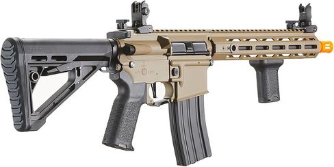 لانسر التكتيكي Gen 3 Hellion MLOCK 10 بوصة بوليمر خفيف الوزن متين M4 Airsoft MLOK AEG مع غطاء متوسط ​​عالي السرعة مع مشغل قابل للبرمجة (ETU & MOSFET) in Kuwait