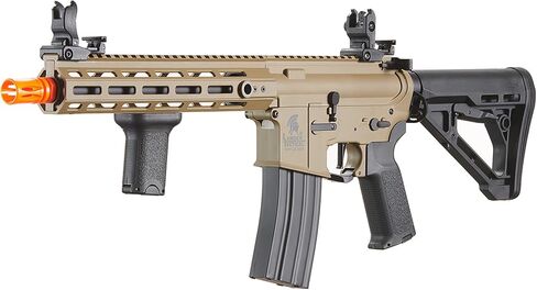 لانسر التكتيكي Gen 3 Hellion MLOCK 10 بوصة بوليمر خفيف الوزن متين M4 Airsoft MLOK AEG مع غطاء متوسط ​​عالي السرعة مع مشغل قابل للبرمجة (ETU & MOSFET) in Kuwait