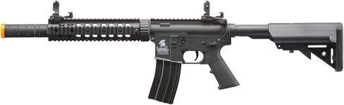 لانسر التكتيكي Gen 2 SD M4 بوليمر (سكة حديدية طويلة) - بندقية Piactinny Rail AEG كاملة/شبه تلقائية مع 0.20 جرام BBS وشاحن وبطارية in Kuwait