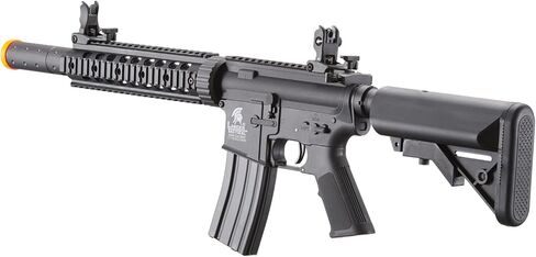 لانسر التكتيكي Gen 2 SD M4 بوليمر (سكة حديدية طويلة) - بندقية Piactinny Rail AEG كاملة/شبه تلقائية مع 0.20 جرام BBS وشاحن وبطارية in Kuwait