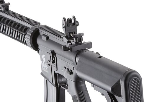 لانسر التكتيكي Gen 2 SD M4 بوليمر (سكة حديدية طويلة) - بندقية Piactinny Rail AEG كاملة/شبه تلقائية مع 0.20 جرام BBS وشاحن وبطارية in Kuwait