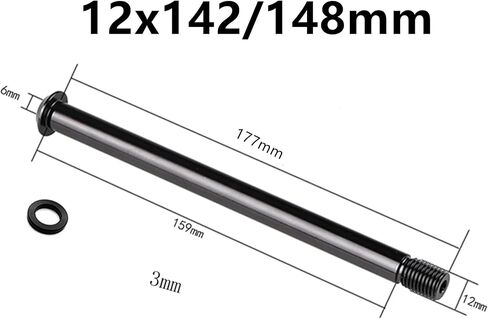 BestParts MTB Thru Axle Hub Adapter, 15x100 Thru Axle/ 12x142 Thru axle Adapter, 12x148 Boost Rear Hub Thru Axle,with1.5mm Thread Pitch in Saudi Arabia