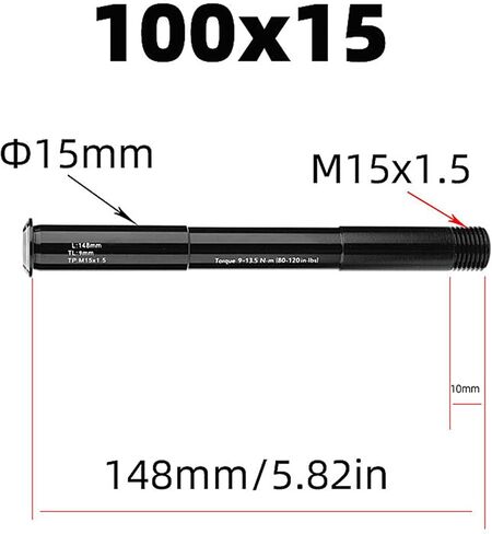 BestParts MTB من خلال محول محور المحور، 15x100 من خلال المحور/ 12x142 من خلال محول المحور، 12x148 تعزيز المحور الخلفي من خلال المحور، مع مسافة خيط 1.5 مم in Kuwait