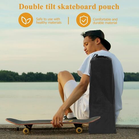 BESPORTBLE Skateboard Sling Bag Durable Shoulder Carrier Lightweight Portable Skateboard Storage for Longboard Professional Design with Strap for Users in Saudi Arabia