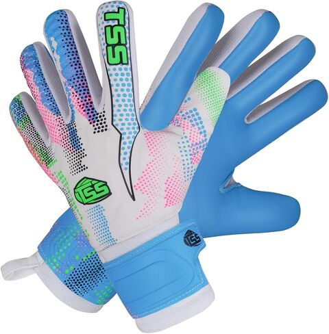 Soccer Goalie Goalkeeper Gloves for Adult &Youth high Performance Soccer Gloves with Pro-Teck Finger Spine Protection Premium Latex Strong Grip for Toughest Saves (Multi) in Saudi Arabia
