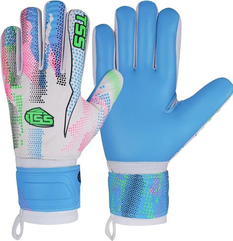 Soccer Goalie Goalkeeper Gloves for Adult &Youth high Performance Soccer Gloves with Pro-Teck Finger Spine Protection Premium Latex Strong Grip for Toughest Saves (Multi) in Saudi Arabia