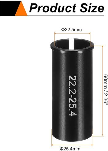 HARFINGTON Alloy Bike Seat Post Reducer Shim Aluminum Bicycle Reducing Sleeve Conversion Seat Post Tube Adapter for Mountain Bike Road Bike City Bike in Saudi Arabia