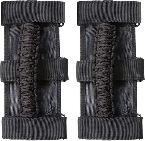 Heavy-Duty Roll Bar Grab Handles for Jepp Wrangler JK JL TJ & Gladiator 1996-2023 - No Drill Overhead Assist with Quick Release, for Off-Road & Easy Entry (4 Pack, Red) in Saudi Arabia