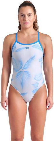 Arena Women's Performance Frozen Leaves Lightdrop Back Athletic One Piece Swimsuit in Saudi Arabia