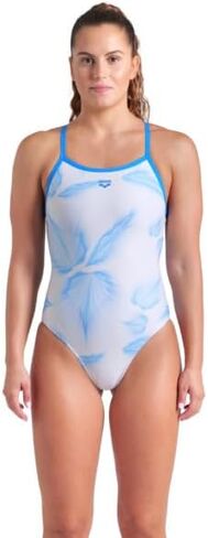 Arena Women's Performance Frozen Leaves Lightdrop Back Athletic One Piece Swimsuit in Saudi Arabia