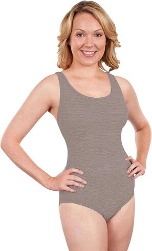 CHLORINE RESISTANT KRINKLE TEXTURED SOLID EMPIRE MIO PLUS SIZE ONE PIECE in Kuwait