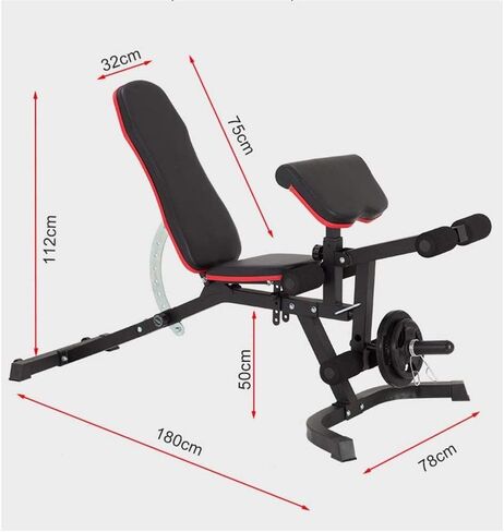 Weight Bench Heavy Duty Dumbbell Bench Multifunctional Sit-ups Bench Home Fitness Equipment for Full Body Workout in Saudi Arabia