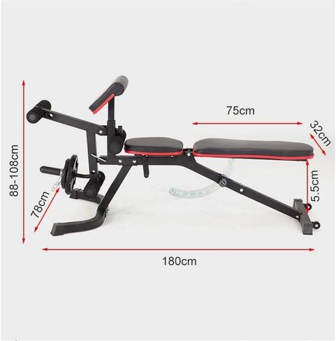 Weight Bench Heavy Duty Dumbbell Bench Multifunctional Sit-ups Bench Home Fitness Equipment for Full Body Workout in Saudi Arabia